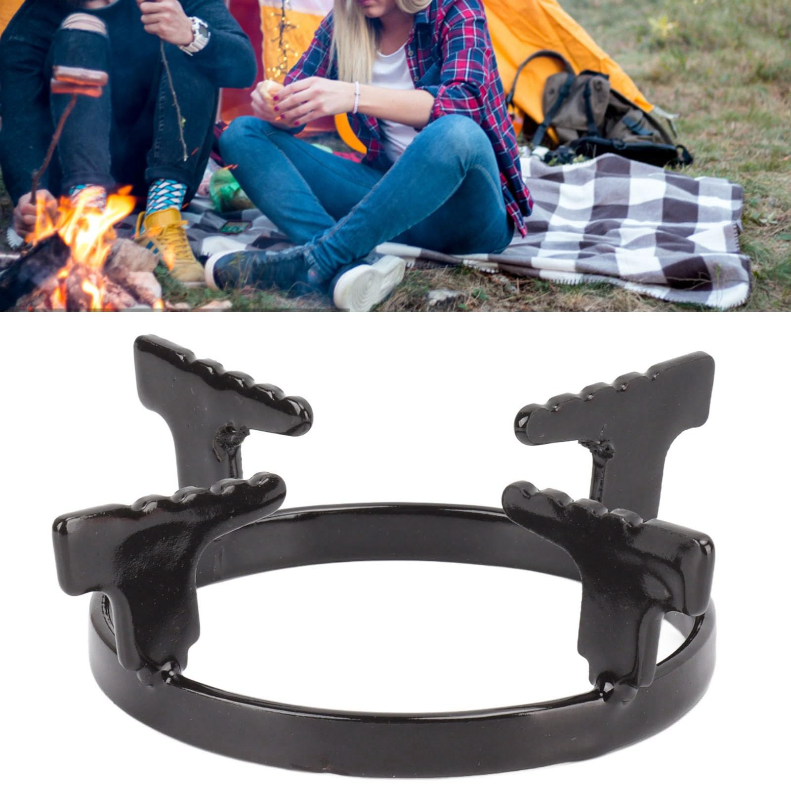Wok-Ständer Für Gasherde, Wok-Stützring Aus Gusseisen, Winddichter Wok-Ring Rutschfester Tragbarer Elektrischer Rost-Gasherd-Rack Geeignet Für Pfannen Bratpfannen