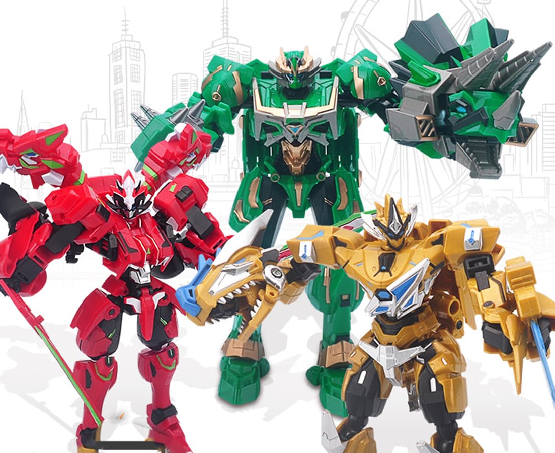 Amazon.co.jp: Iron Dragon変形ロボット獣変力変形恐竜合体恐竜合体
