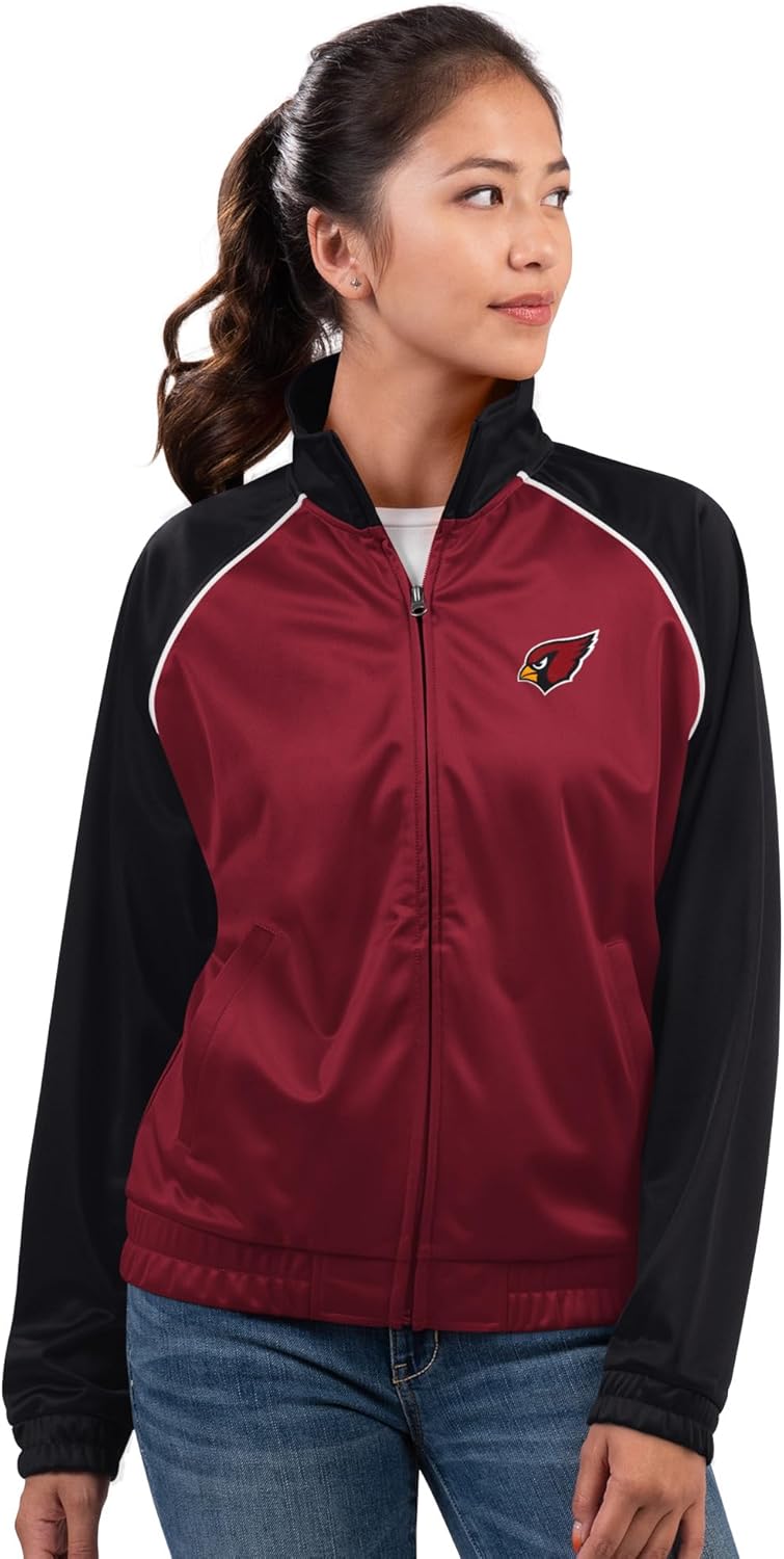 G-III Sports Women's Cardinal Arizona Cardinals Replay Full-Zip Track Jacket