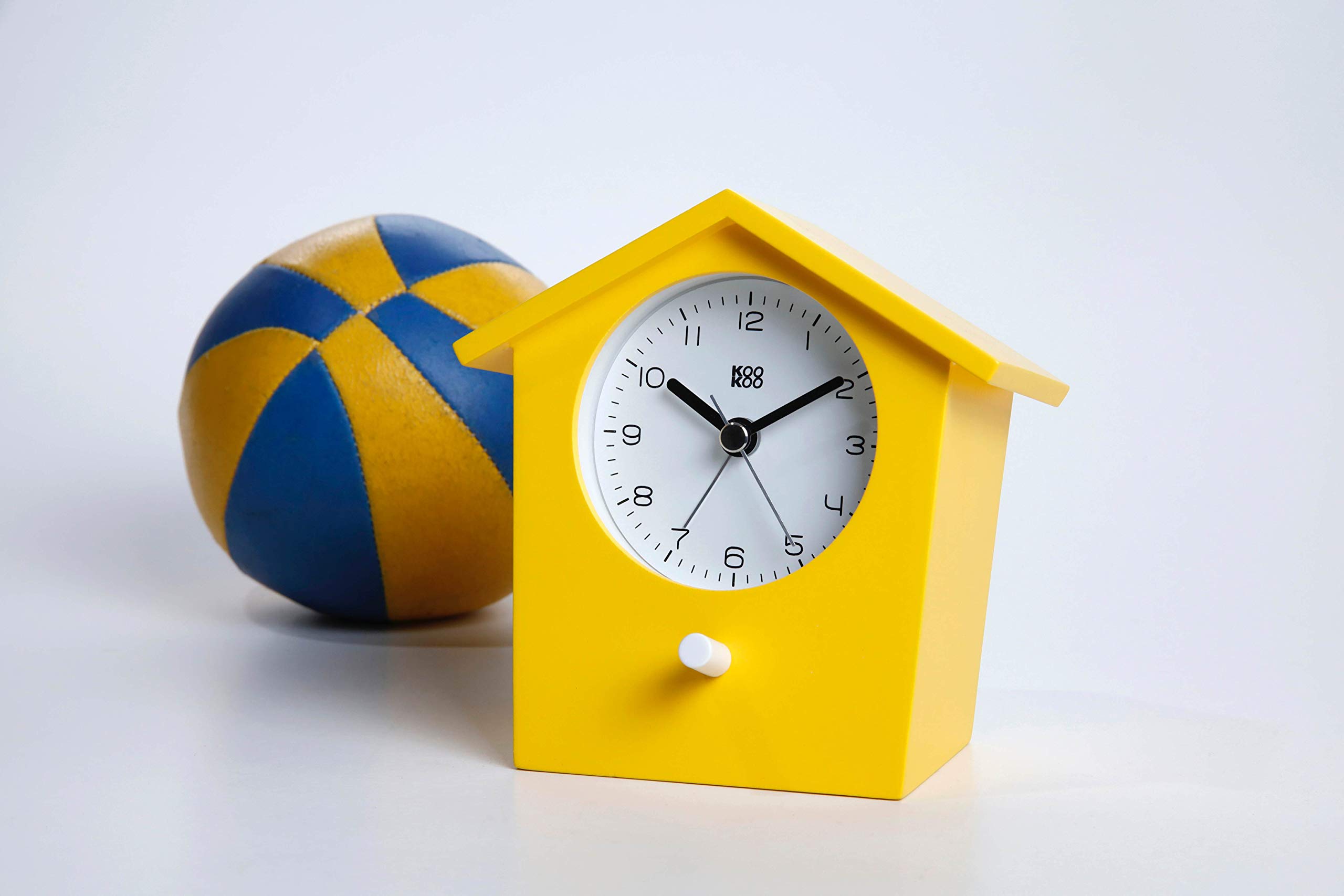 KOOKOO EarlyBird Gelb, Wecker mit Vogelmelodie (Originalaufnahme) oder Dreiklangton