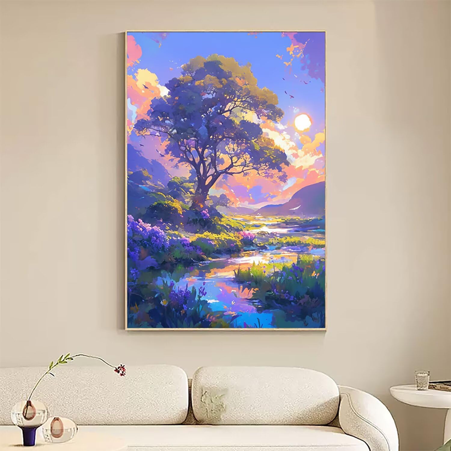 Zestaw do malowania diamentowego lasu, DIY drzewo diamentowe malowanie duże 110 x 80 cm, 5D diamenty kryształowy haft krzyżykowy zestaw artystyczny, DIY obrazy diamentowe malowanie dekoracja domu W