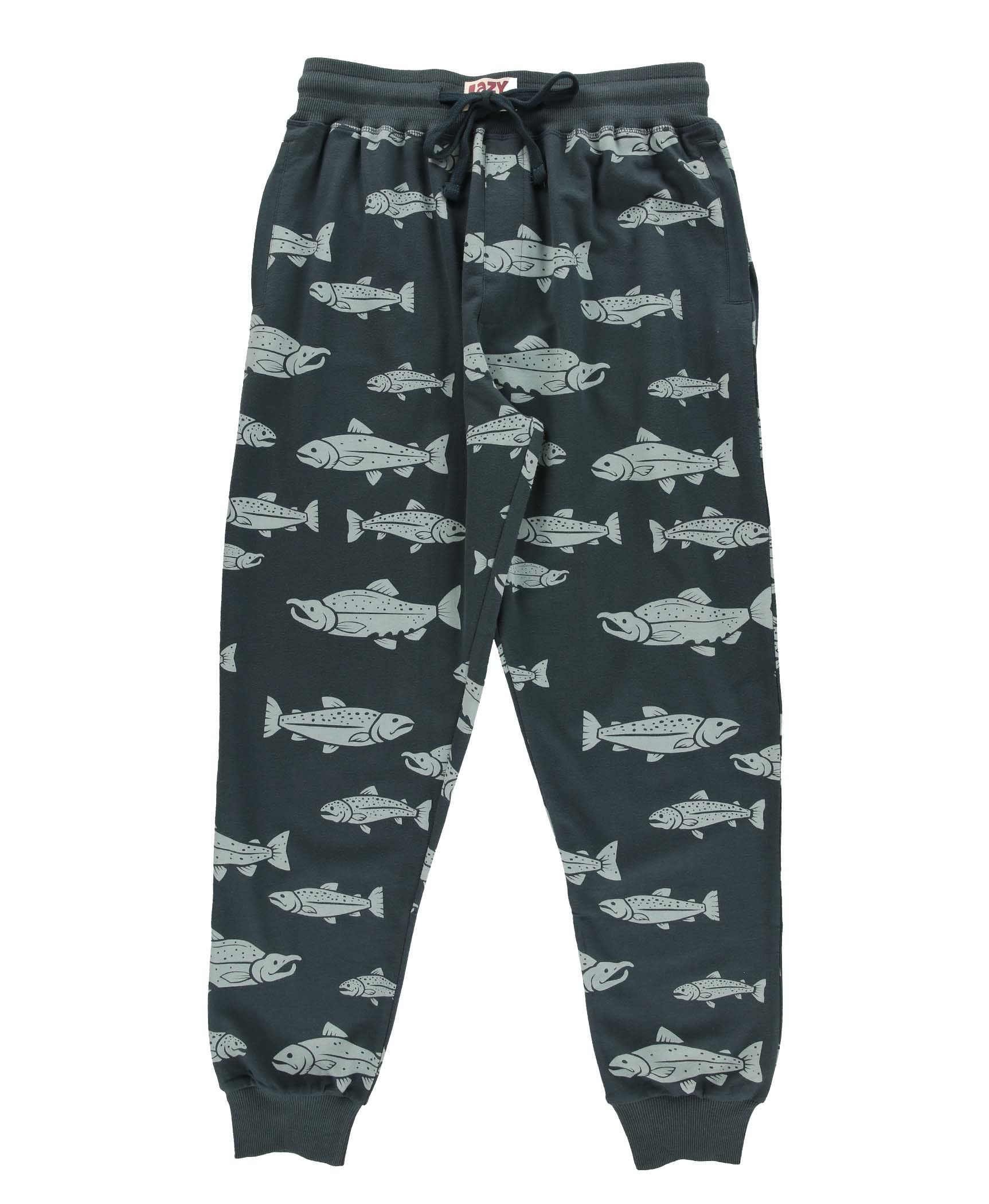 Lazy One Men's Fishing Jogger Jogger Sweatpants, Cozy, Warm, Pockets, X-Large