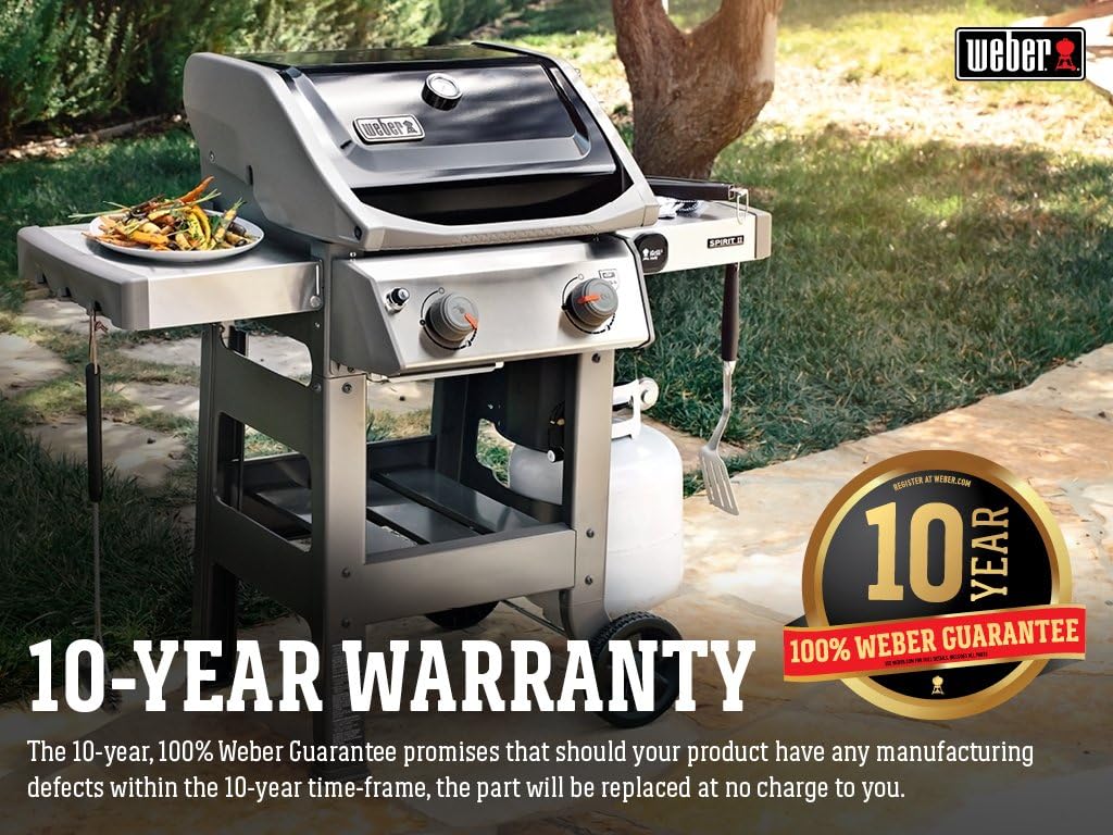 Weber 44010001 Spirit II E-210 2-Burner Liquid Propane Grill, Black : Patio, Lawn & Garden