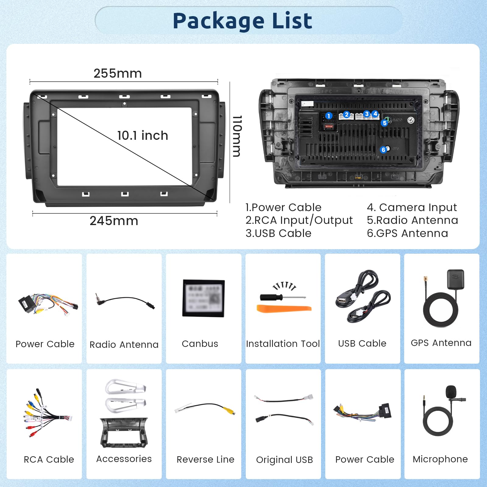 【2+64G】 Hodozzy Carplay Android Auto Autoradio pour Peugeot 208/2008 2012 2013 2014 2015 2016 2017 2018,10 Pouce Touchsreen Bluetooth Poste Radio Voiture avec GPS/WiFi/RDS/FM/USB