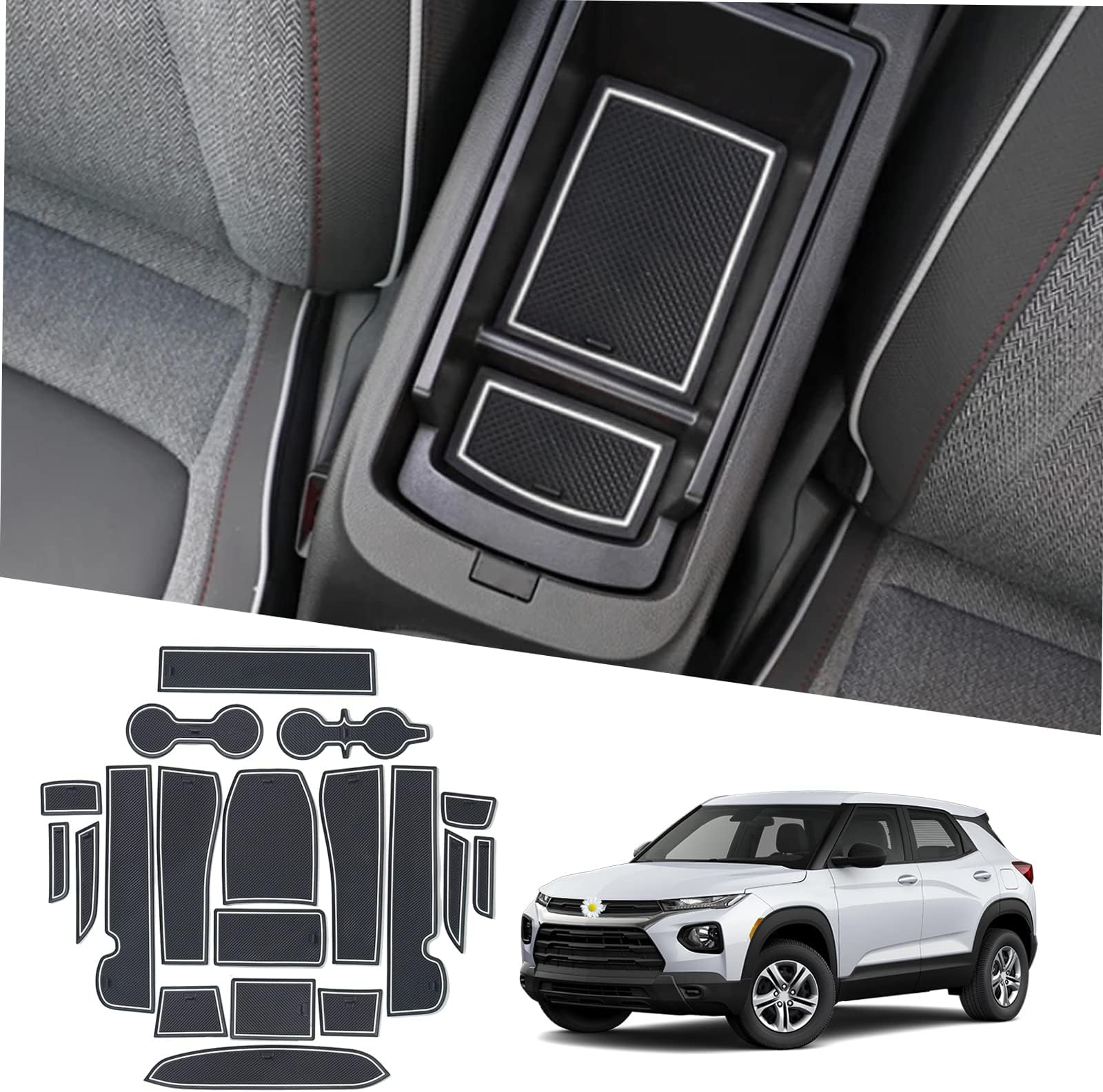 Fit Chevy Trailblazer Door Slot Mats,for Chevrolet