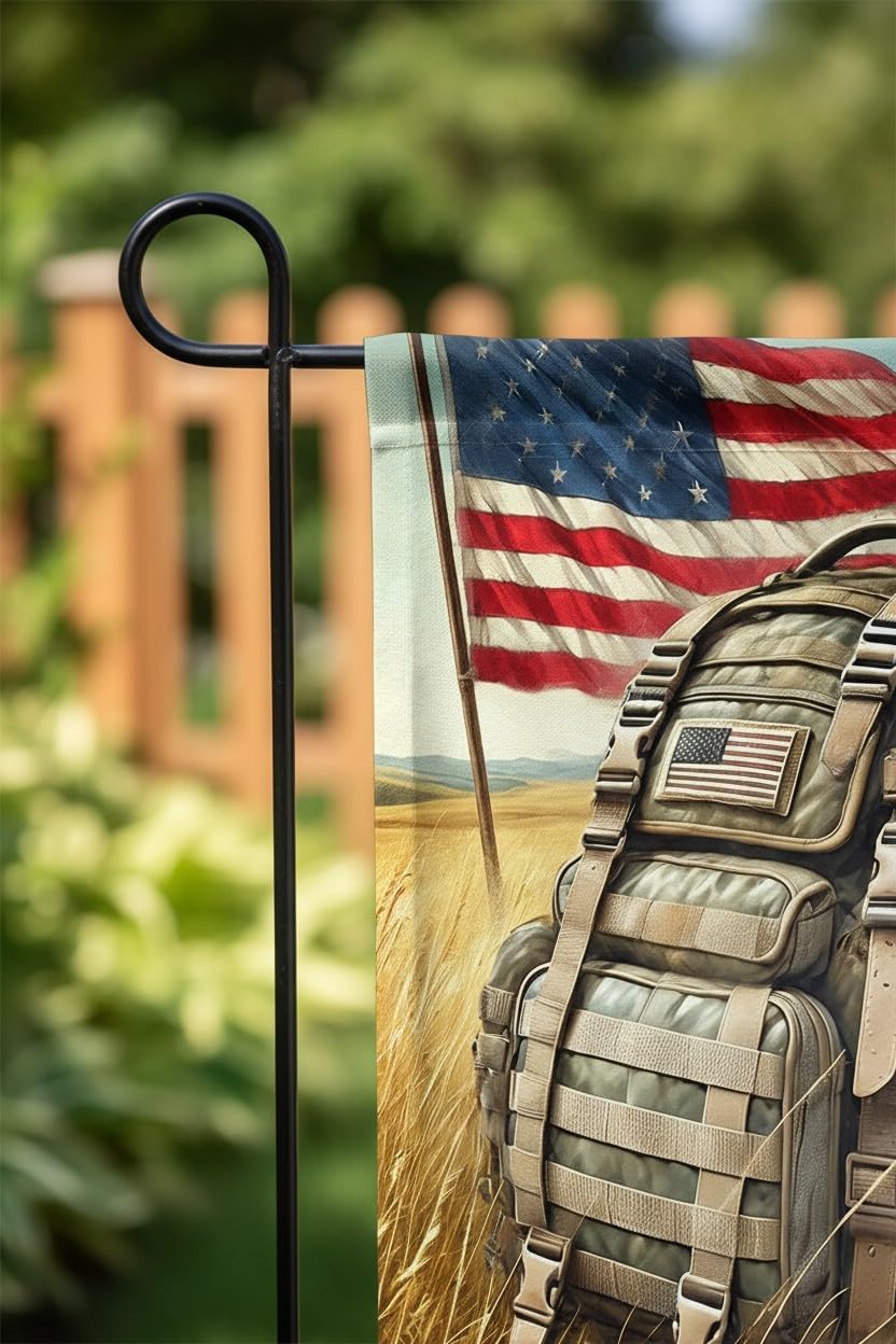Army Family Garden Flag 12x18 Inch Double Sided Veteran Tribute American Flag for Military Families - Polyester Lightweight Patriotic Outdoor Decor for Veterans Day, Patriot Day, Christmas Day. - Image 3