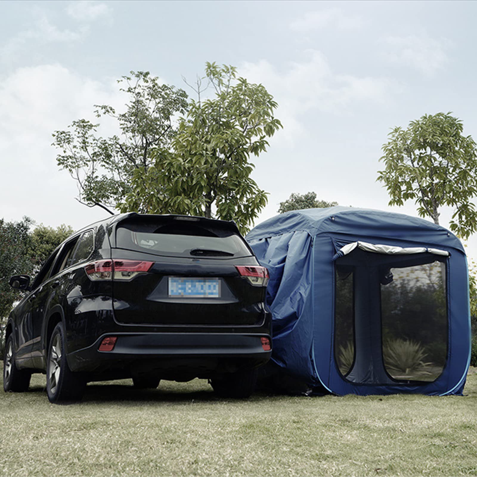 Namiot SUV, rodzinny namiot kempingowy typu pop-up, uniwersalny namiot samochodowy dla 2-5 osób, z wodoszczelnym dachem przeciwdeszczowym, odpowiedni na kemping rodzinny, podróże, aktywności na
