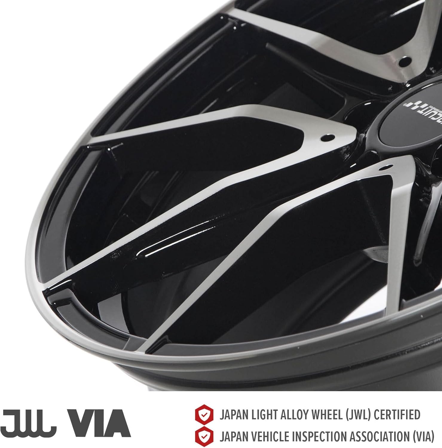 Circuit Performance CP35 18x8" Gloss Black/Machined Face 5×114.3 [+40mm] Compatible with Honda Accord, Civic