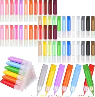 48Pcs Suncatcher Paint Pens 5mL Premium Extra Fine Point Acrylic Paint Marker Pens DIY Stained Glass Window Art Paint Pen Stained Glass Paint Suncatcher Paint