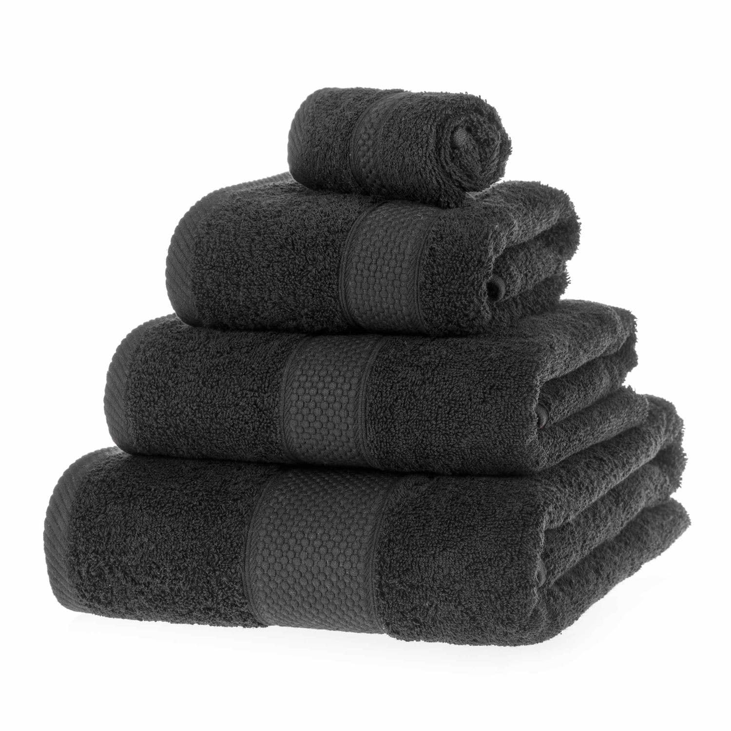HOMESCAPES Light Blue Turkish Cotton Set of 4 Face Cloths Flannel Super Soft Thick & Absorbent 500 GSM Towel Heavy Weight for everyday Luxury — view 160