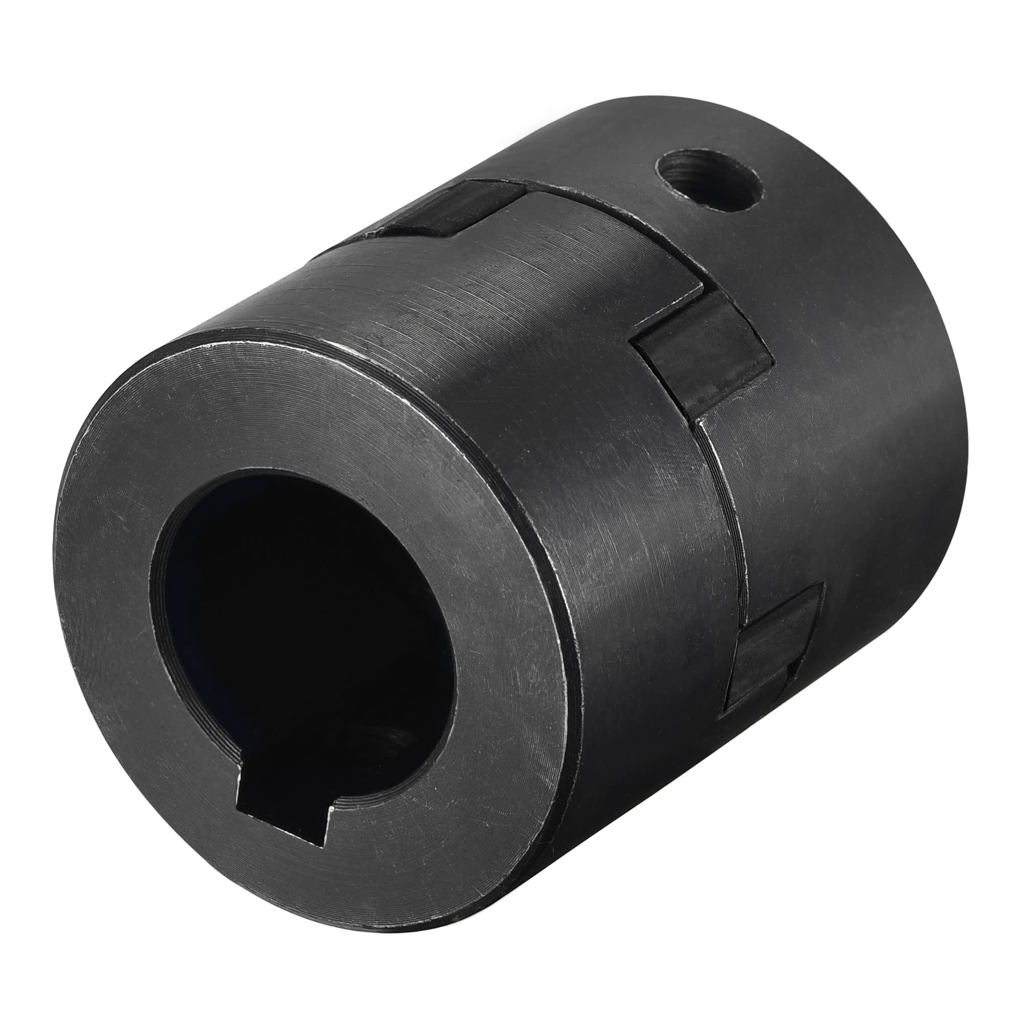 sourcing map Acoplamiento Flexible de Eje de 24mm a 24mm, Acoplador 52mm Longitud 44mm Diámetro, Conector de 45# Acero, Accesorios para Motor