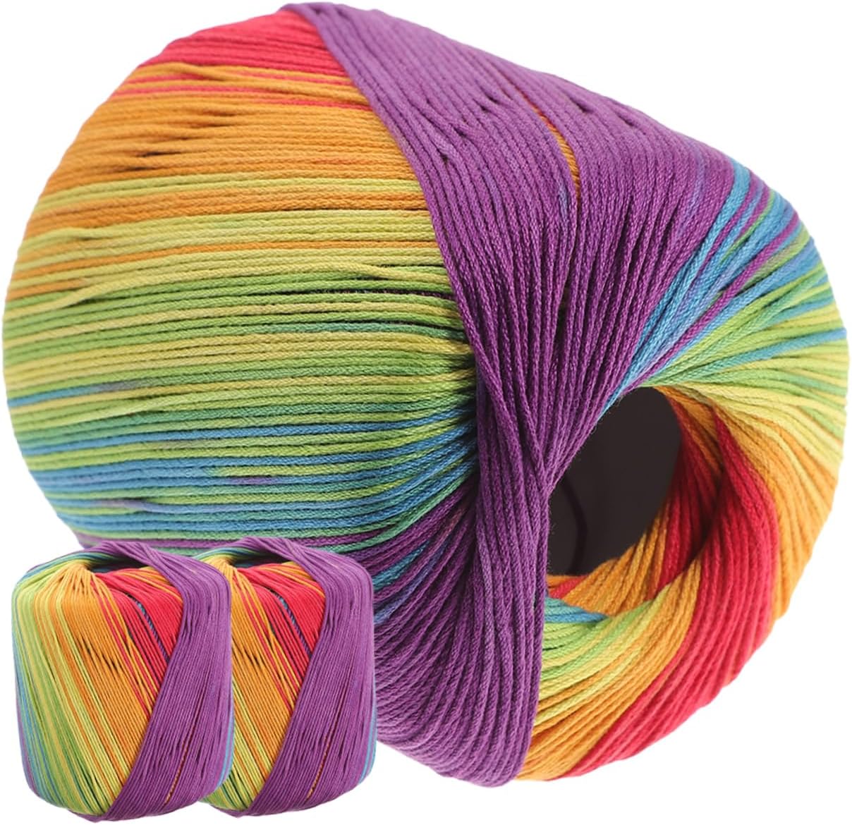 3Rolls Comfortable Yarn DIY Craft Knitting Material for Crocheting Projects Lightweight and Skin Friendly for Beginners and Professionals