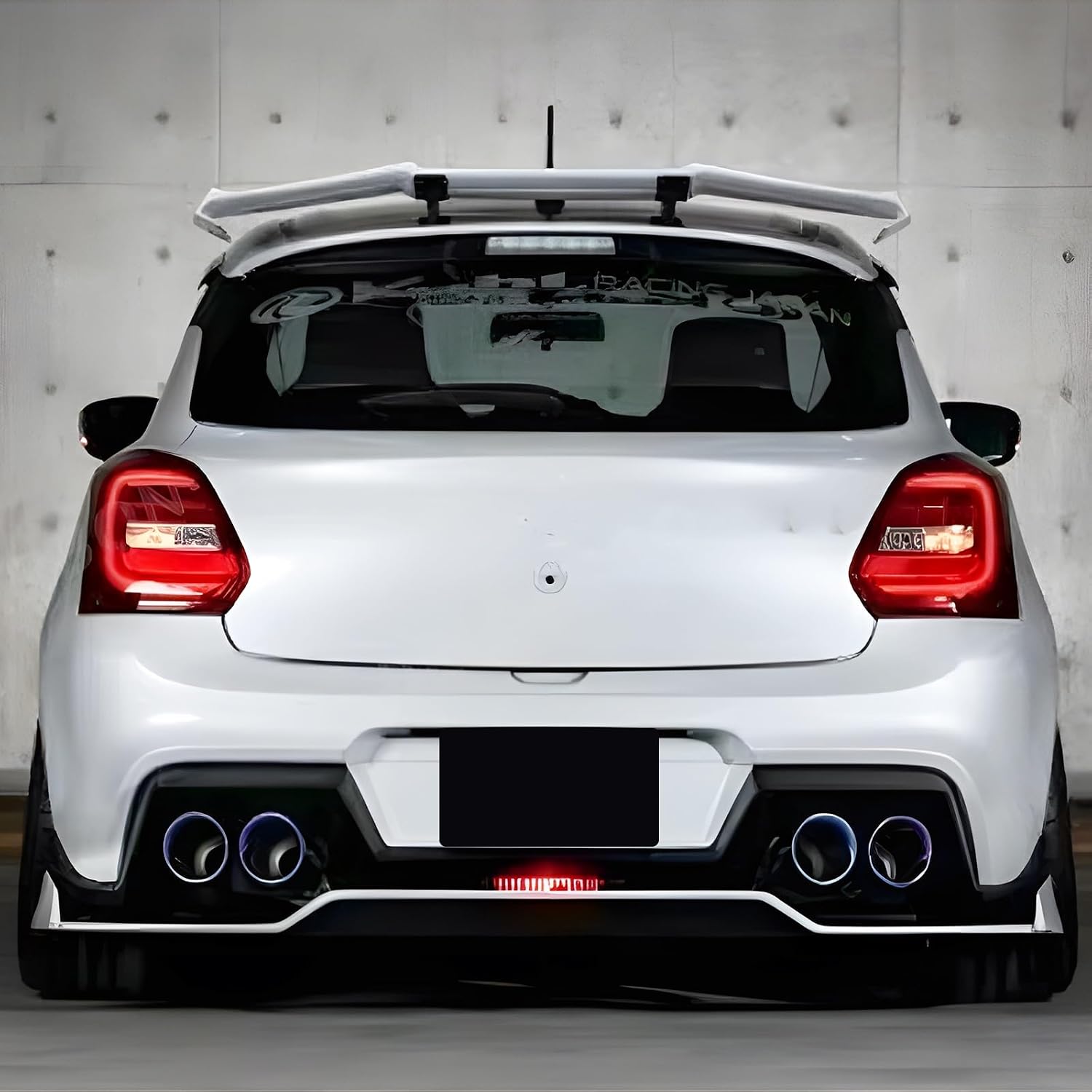 Carbon Fiber Rear Wing Spoiler Compatible with Suzuki Swift Sports ZC33S 2018-2025 Rear Trunk Lip Spoiler Wing Vehicle Body Styling Kit
