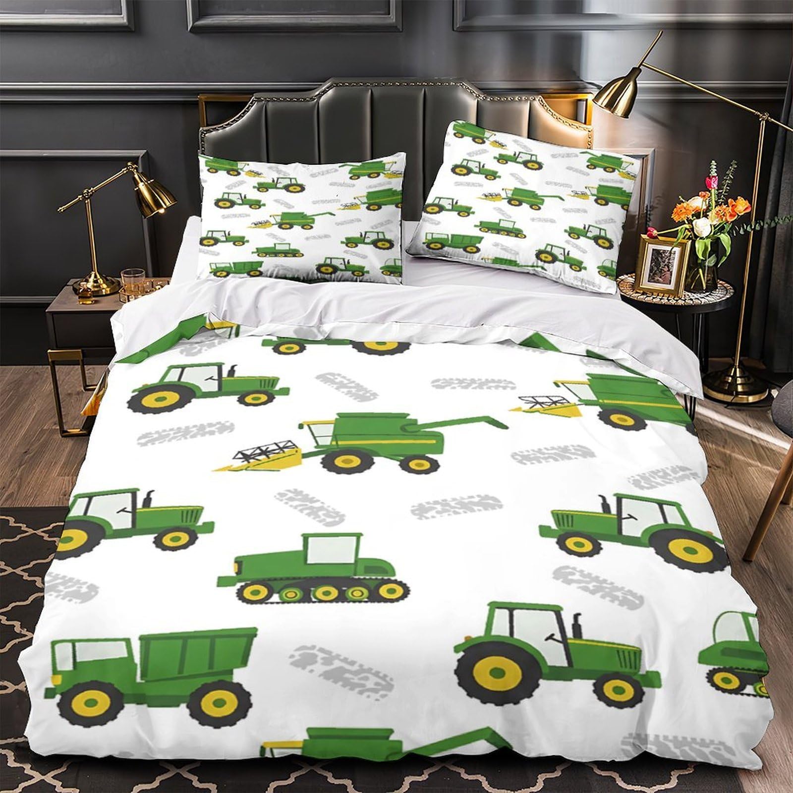 Parure de lit microfibre hypoallergique haut de gamme motif éléphant 3D 260x220
