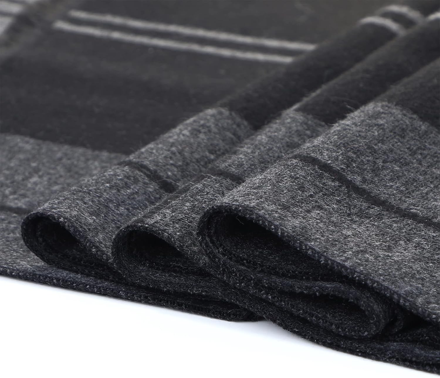 American Trends Mens Winter Warm Long Soft Scarf Plaid Tassel Scarf for Men Soft Classic Scarves - Image 5