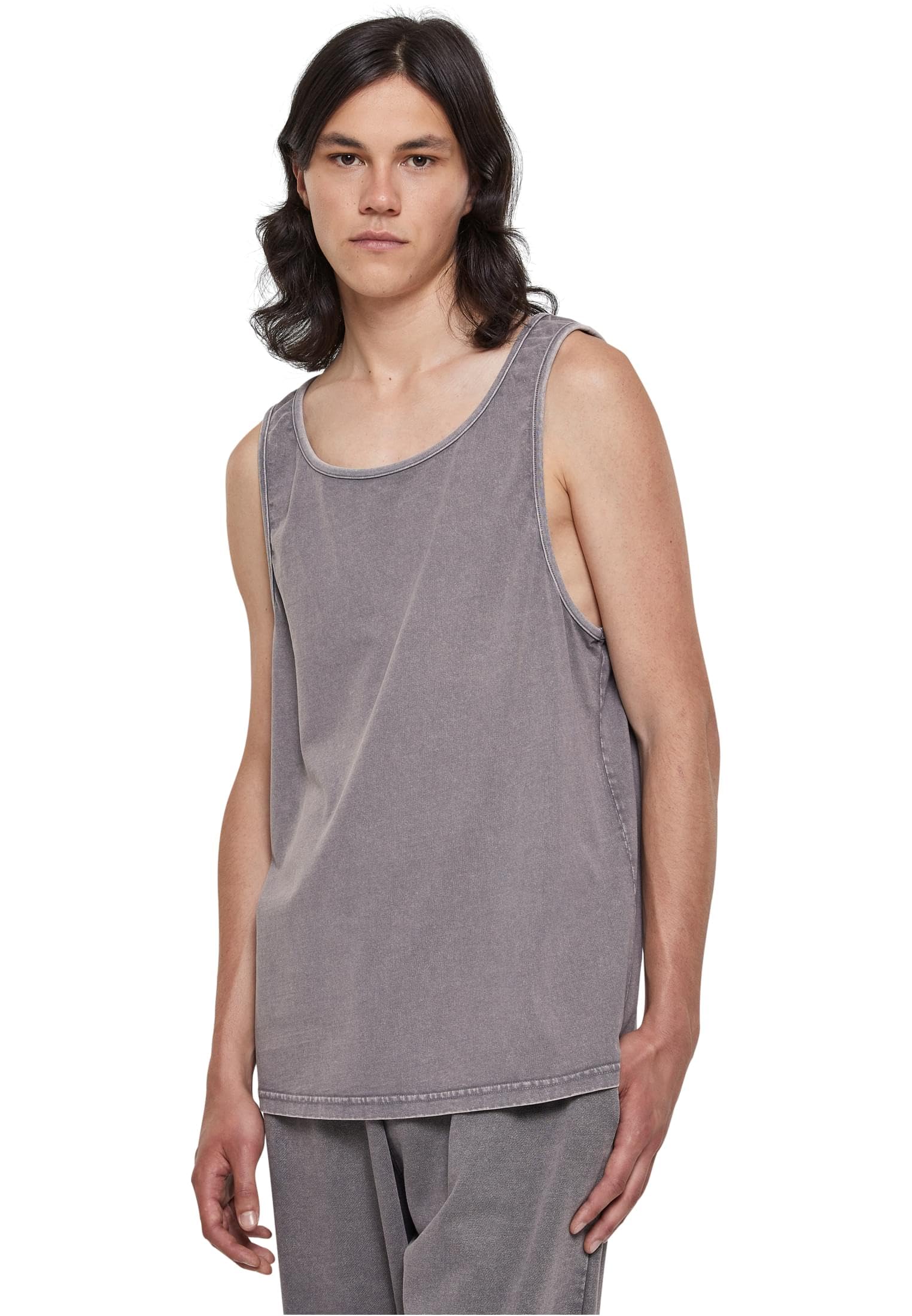 Urban Classics Herren Heavy Oversized Acid Wash Tank