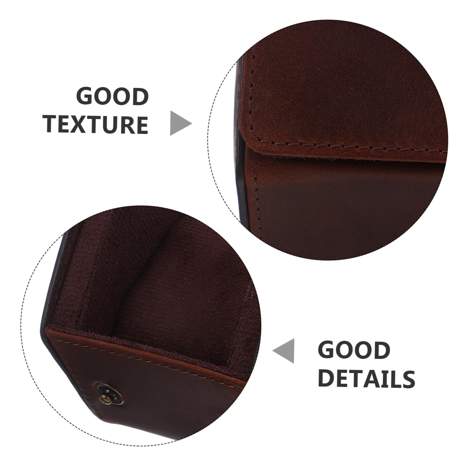 Mikikit Custodia Da Viaggio Per Orologi in Pelle Rotolo Design Esagonale Retrò Protezione Da Urti Interno Morbido Organizer Per Gioielli Per Uomo e Donna