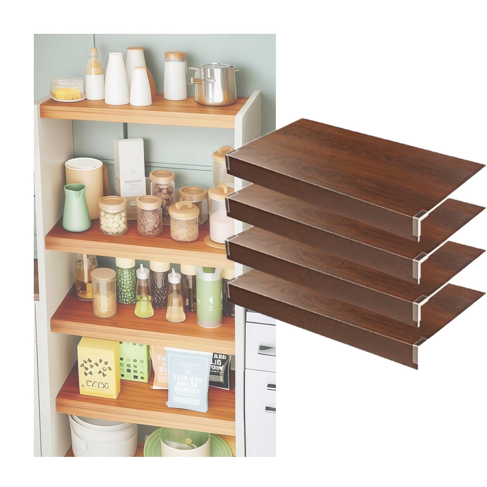 Placas de PVC aspecto madera para revestimiento de bano cocina y despensa con pasacables