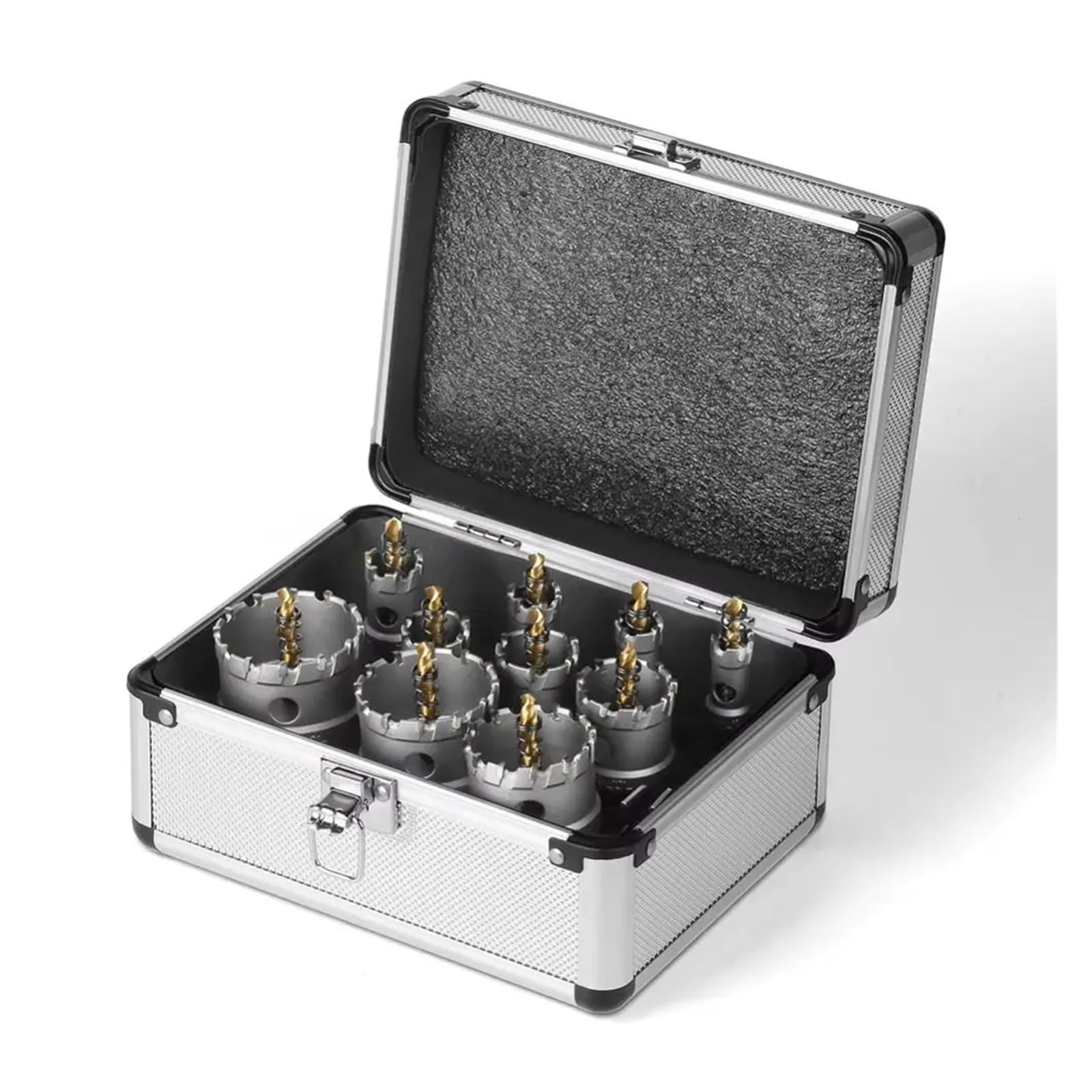 Juego De Brocas De Corona Con Punta De Carburo TCT, Antideslizantes Y Resistentes Al Desgaste, For Trabajos En Madera.