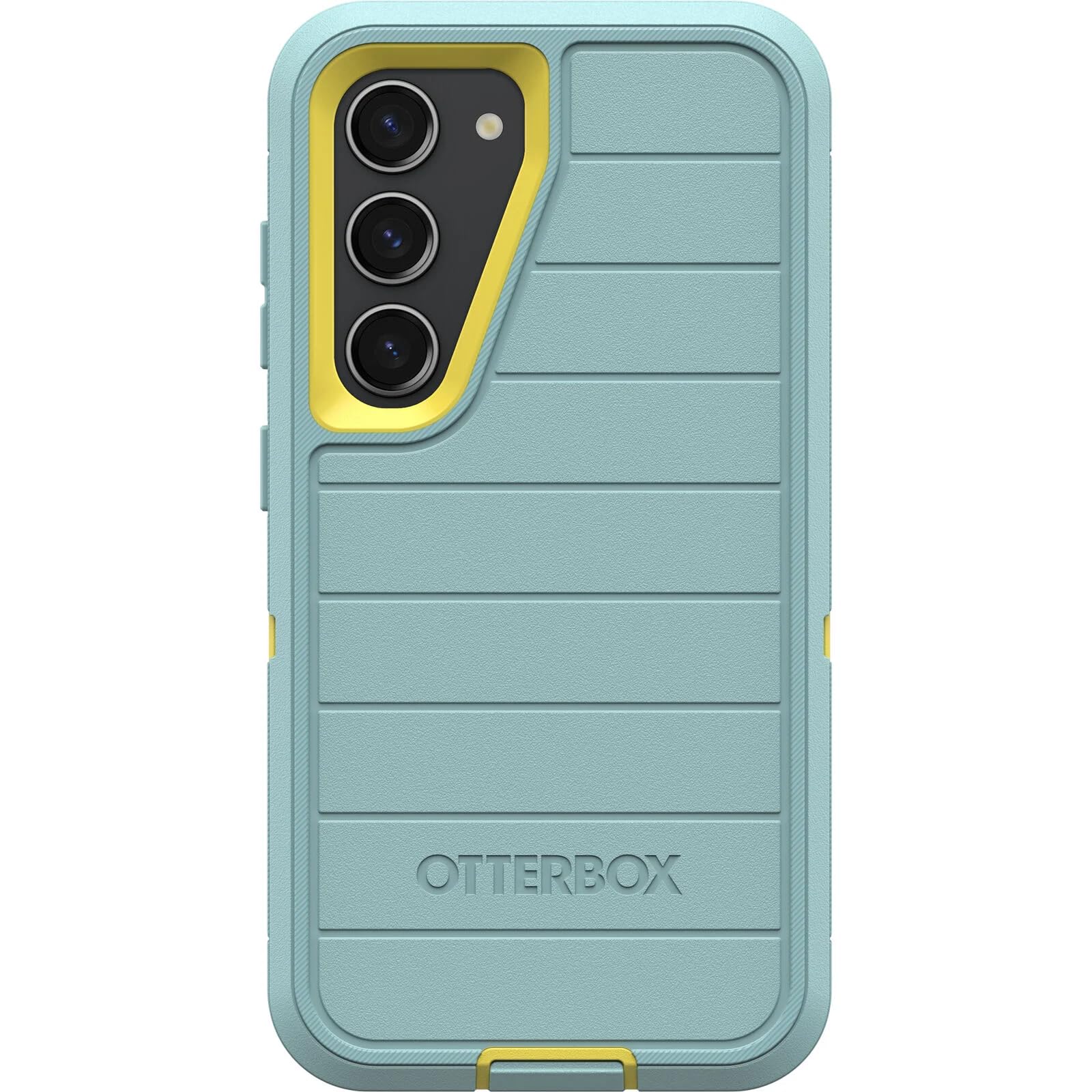 OtterBox Galaxy S23 (Only) - Defender Series Case - Sails and Sun (Blue/Yellow), Rugged & Durable - with Port Protection - Case Only - Microbial Defense Protection - Non-Retail Packaging