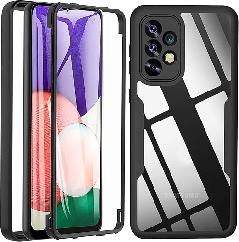 Funda para Samsung A53, Galaxy A53 5G, con protector de pantalla integrado 360, cuerpo completo, resistente, a prueba de golpes, de doble capa,