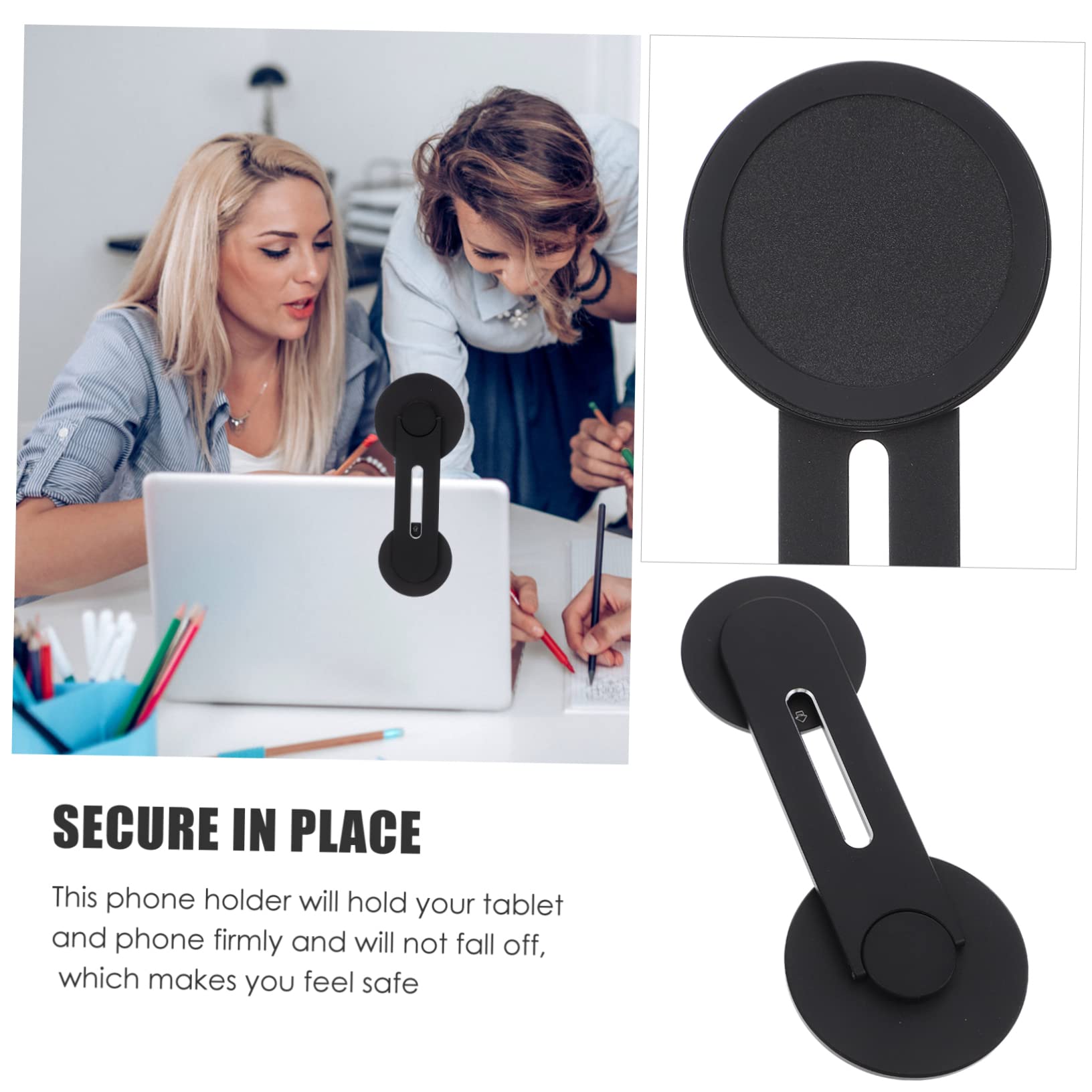 Hemobllo 3pezzi Portacellulare Magnetico Per Laptop e Monitor Supporto Per Tablet e Smartphone Design Compatto e Facile Da Trasportare e Utilizzare Ufficio o Casa