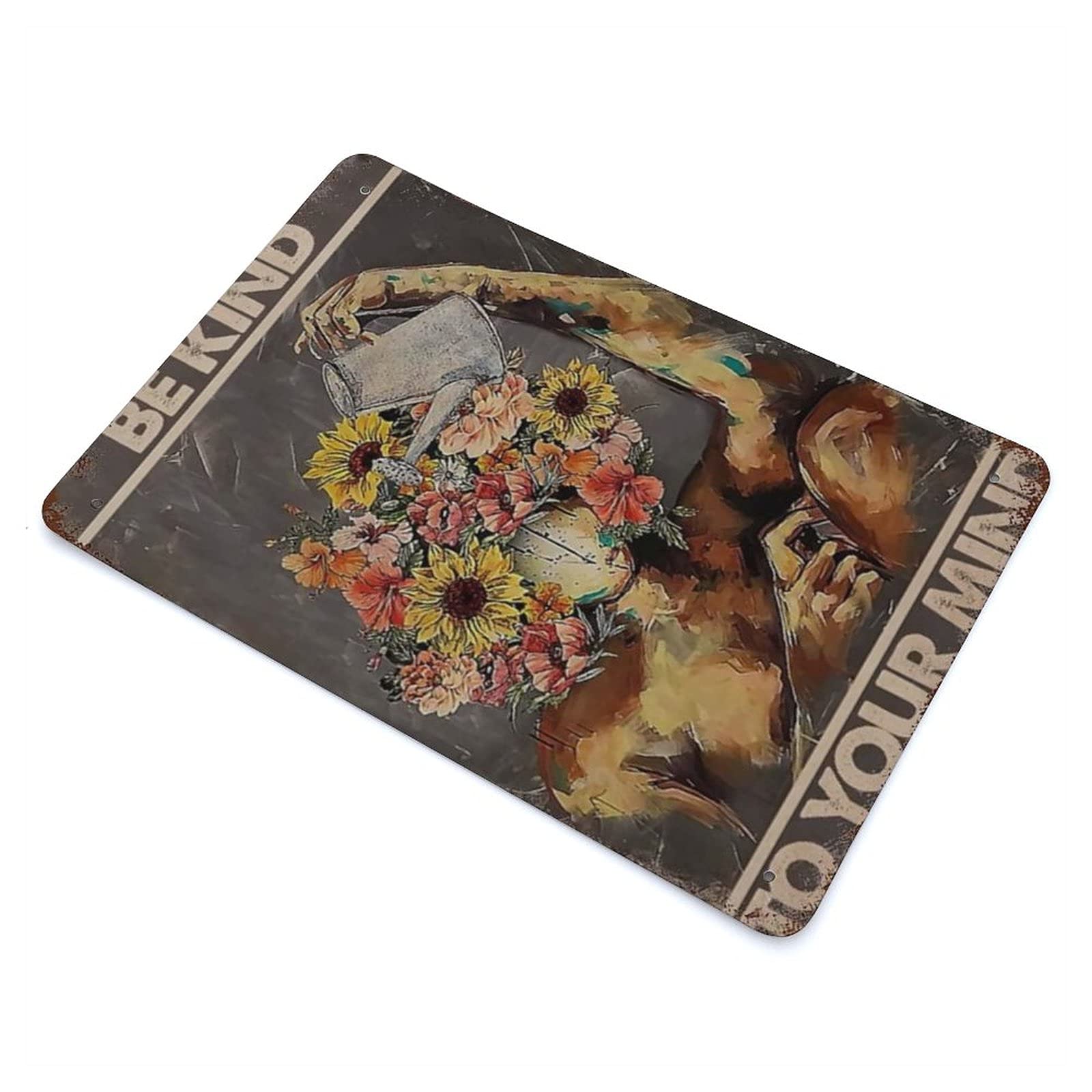 Targa In Metallo Vintage Con Scritta In Inglese Be Kind To