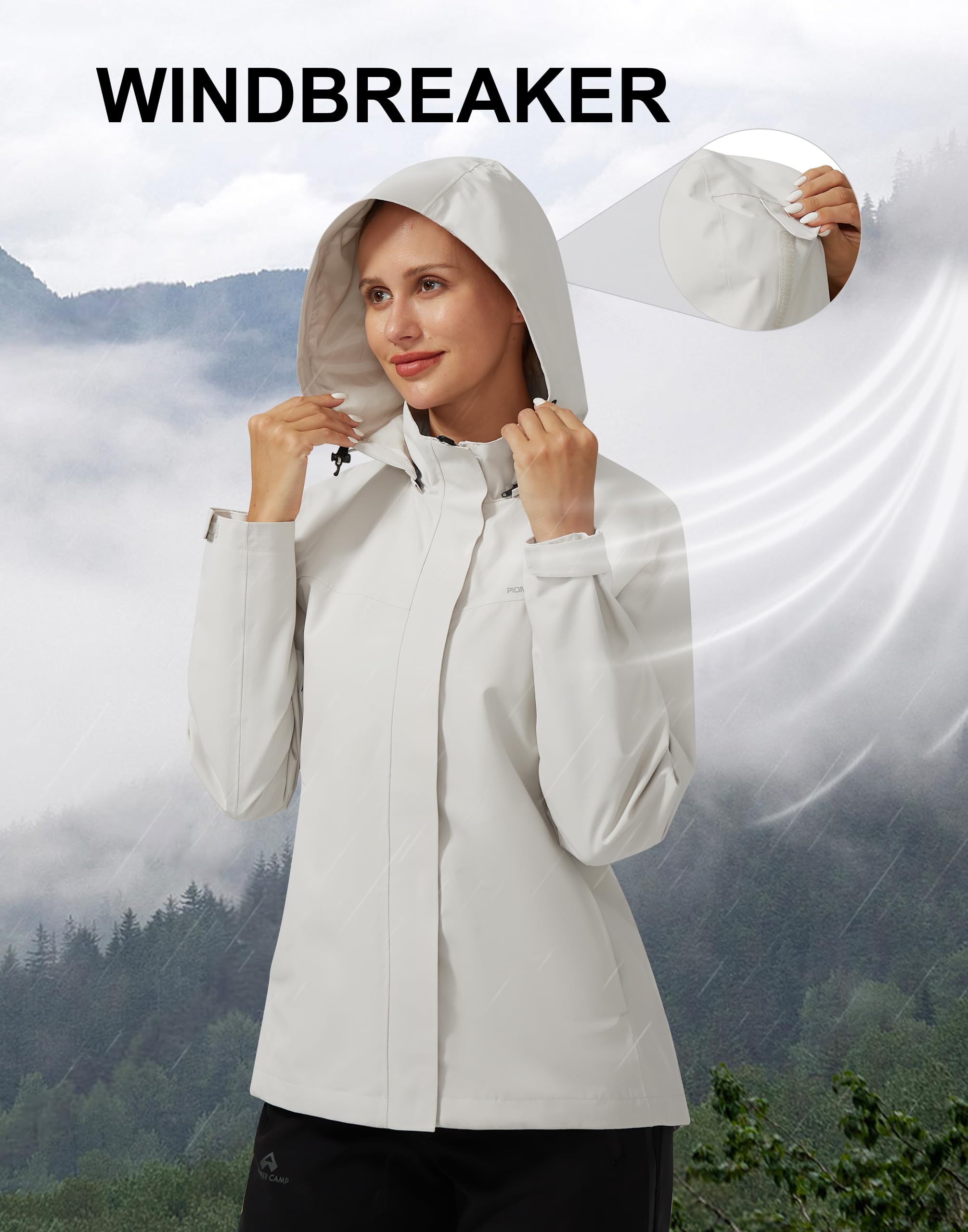 Pioneer Camp Chaqueta impermeable para mujer