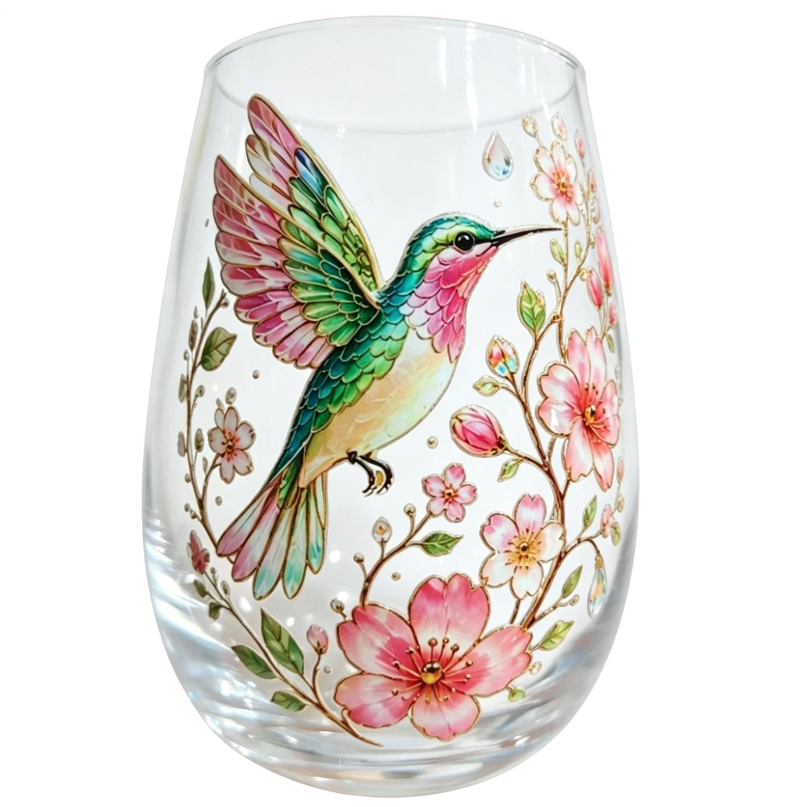 Tazas de café de transparentes de alta resistencia y diseño floral