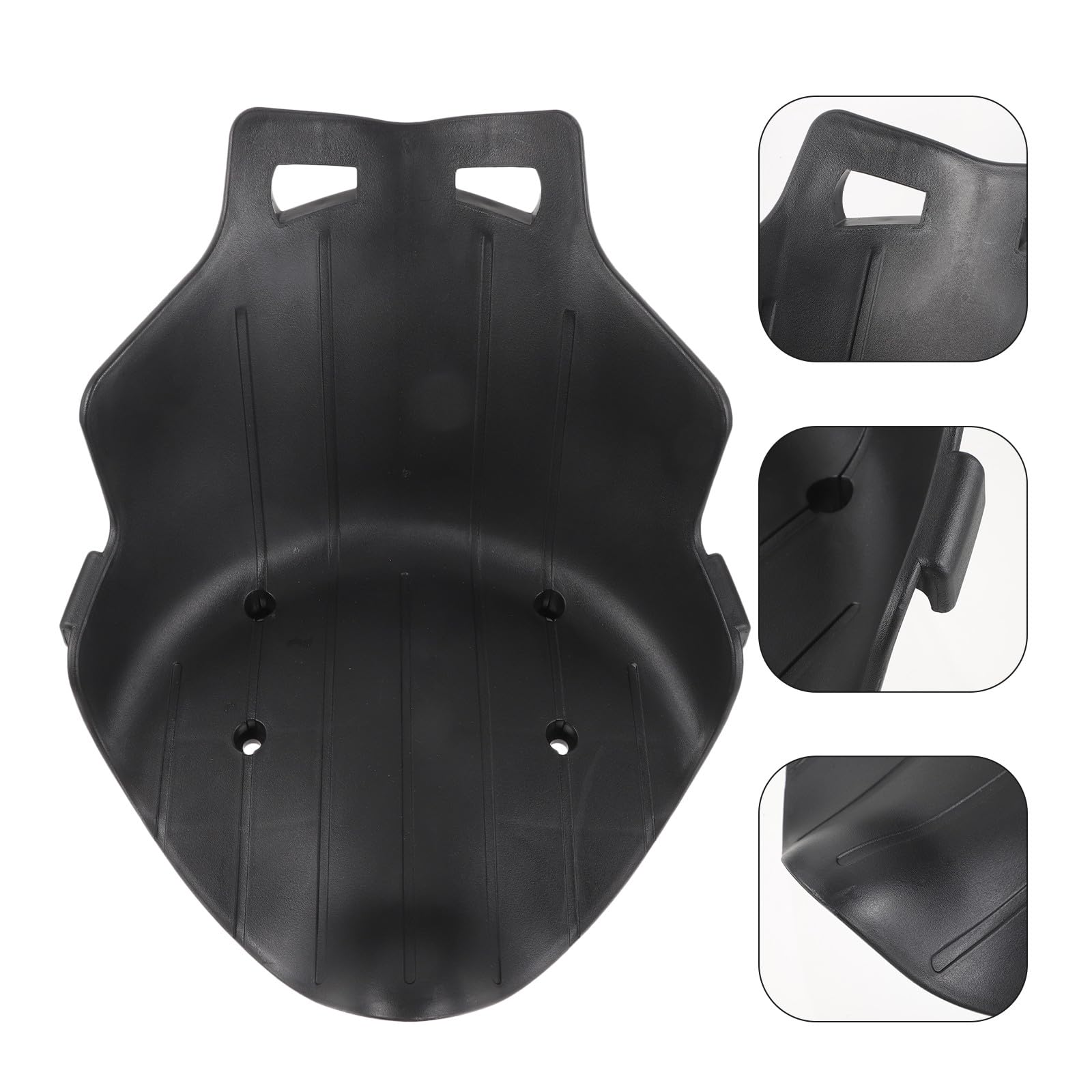TOYANDONA Sedile Sostitutivo per Kart Autobilanciante in Pp Nero, Accessorio per Monopattino Elettrico e Go-kart, Sedile da Corsa Confortevole e Resistente, Facile Installazione per Uso