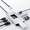 WAVLINK USB-C Hub, 10Gbps USB-C Hub with M.2 PCIeSATA SSD Port, HDMI, 100-W-PD, USB-A&C 3.22.0, SD&TF Compatible with MacBookChromebookDellHPLenovo