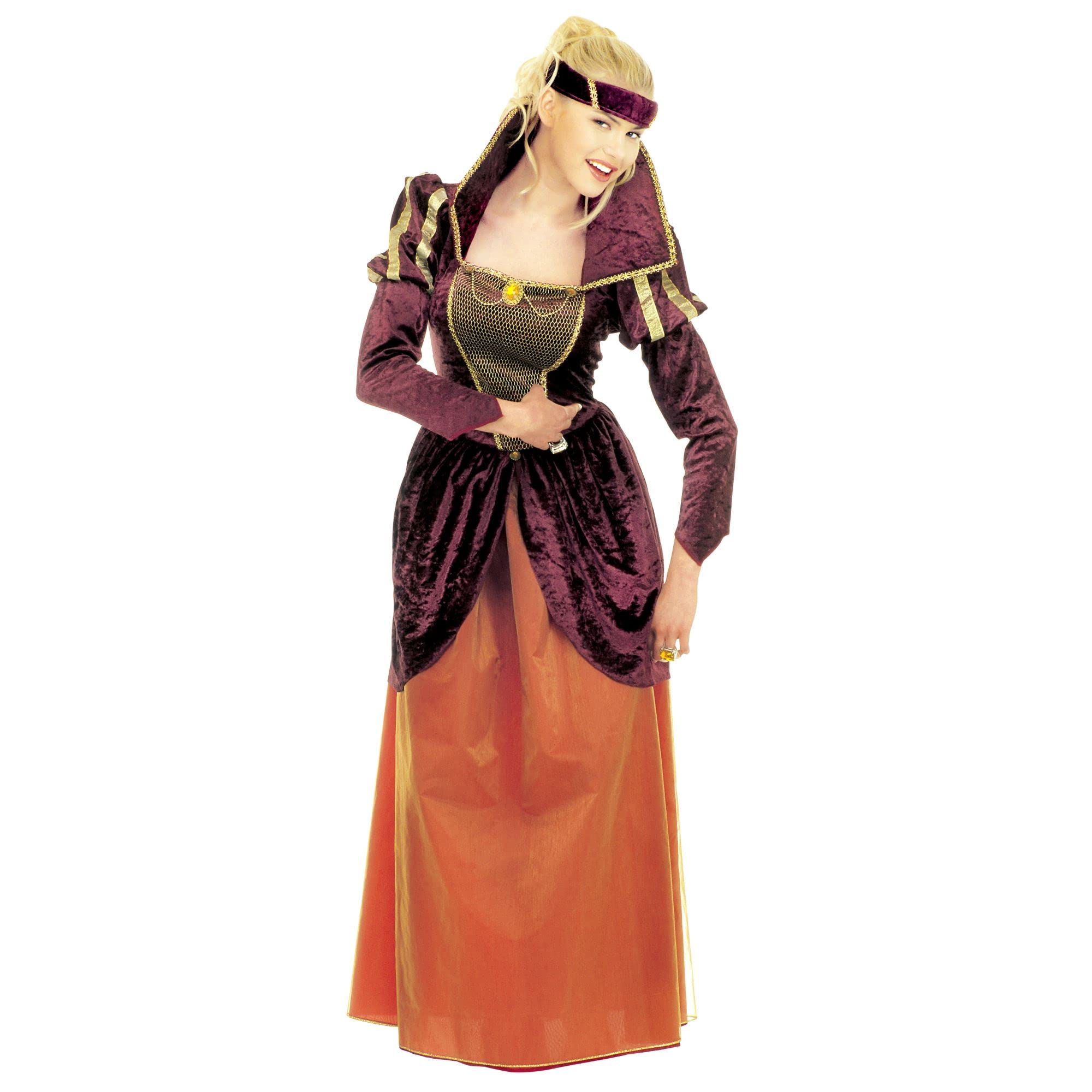 Ladies Medieval Queen Costume Large UK 14-16 for Medieval Royalty Fancy Dress
