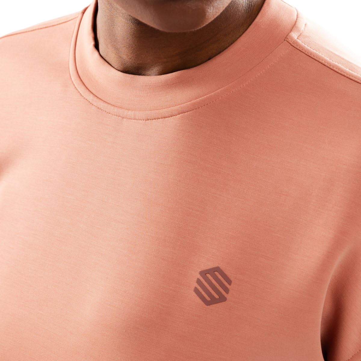 SIROKO Bluza z kapturem Crop Fitness Pinnacle Coral