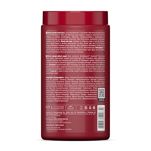 Miniatura 4 de Felps Xmix SOS Extreme Repair Mask - Máscara de reparación extrema, 35.2 oz