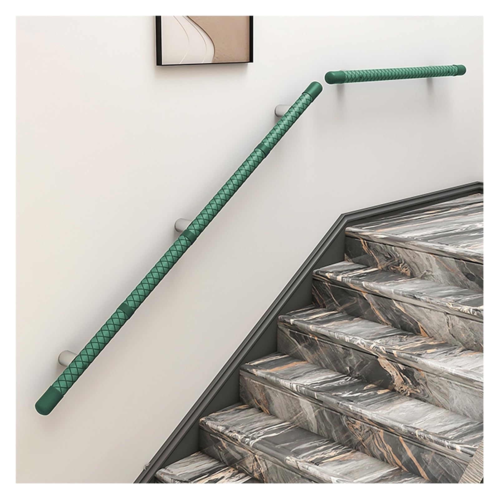 Rambarde en bois massif sur mesure avec supports métalliques robustes