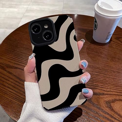 Miniatura 4 de Funda compatible con iPhone 13 Mini, diseño de rayas de cebra para mujeres y niñas, elegante funda protectora de silicona suave para iPhone 13 Mini,