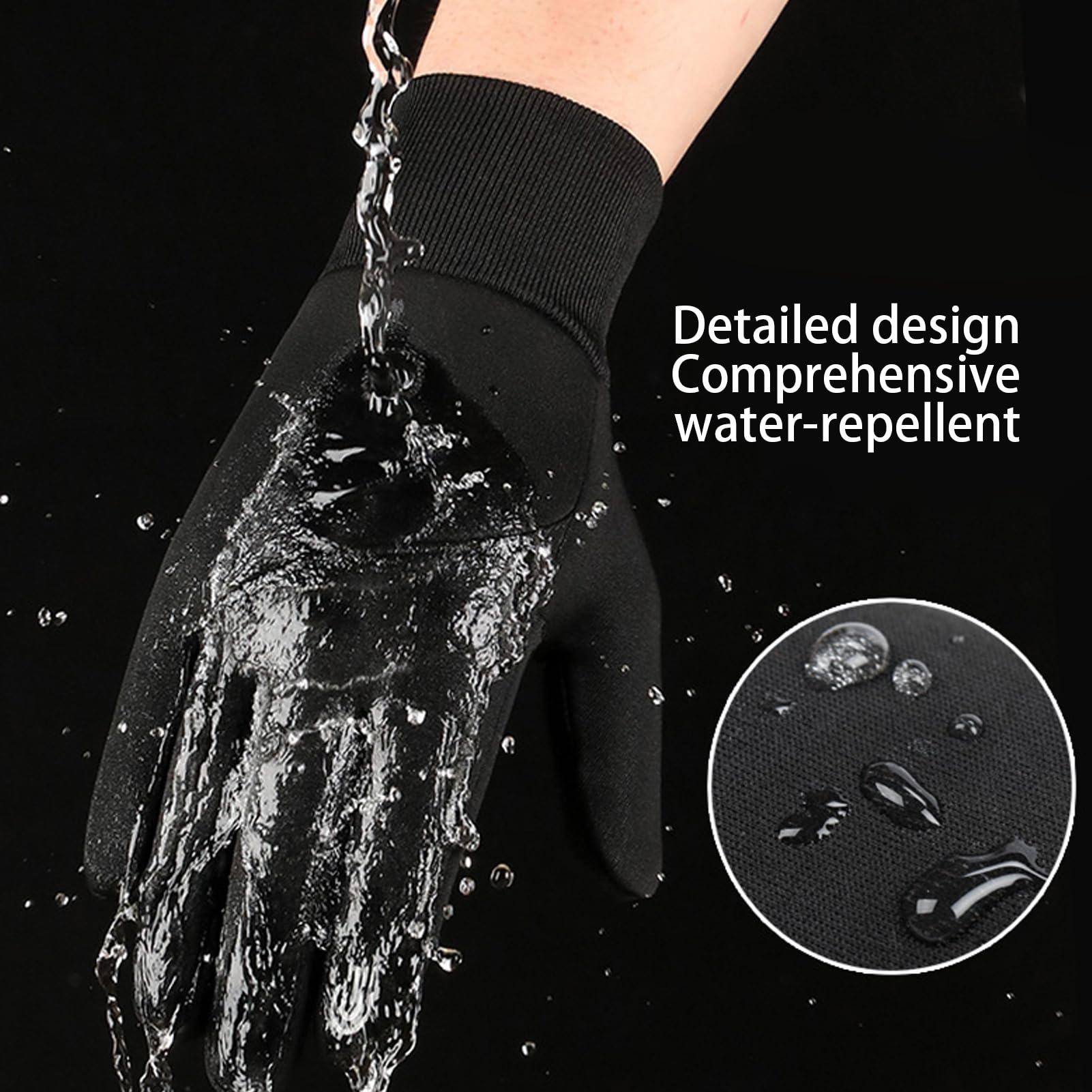 Gants chauffants homme écran tactile imperméables mitaines cyclisme randonnée camping