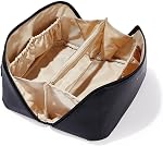 Trousse de maquillage de voyage EACHY, sacs cosmétiques de grande capacité pour femmes, pochette portable imperméable, trousse de toilette à ouverture à plat