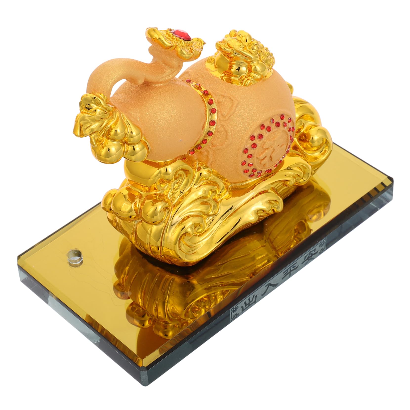 Désodorisant voiture gourde Wu Lou, figurine de protection haut de gamme style rétro