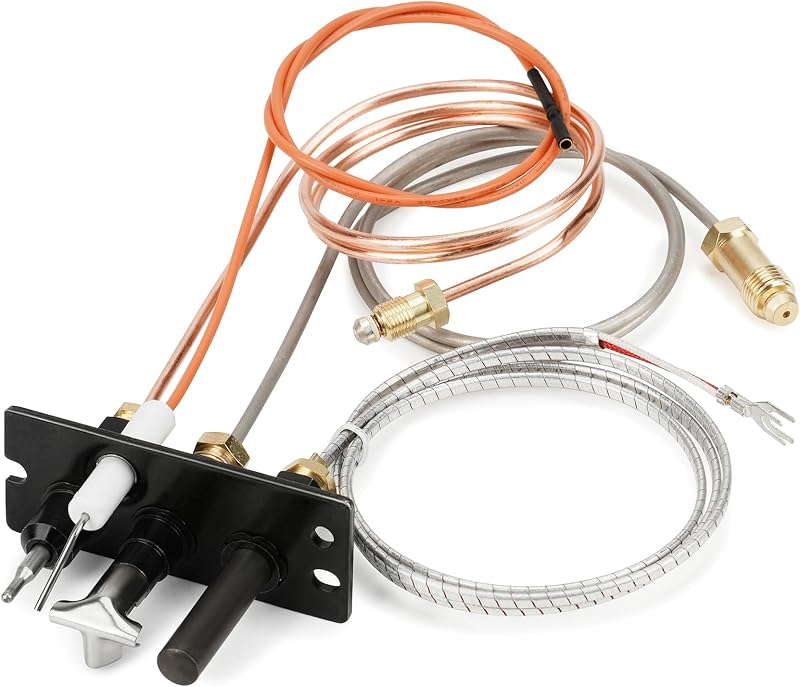 Stanbroil 4021-736 Pieza de repuesto del conjunto piloto de gas natural | Compatible con chimeneas Heatilator, Heat N Glo y Quadra-Fire, reemplaza los números de pieza antiguos 485-510A, pieza HHT # 4021-736