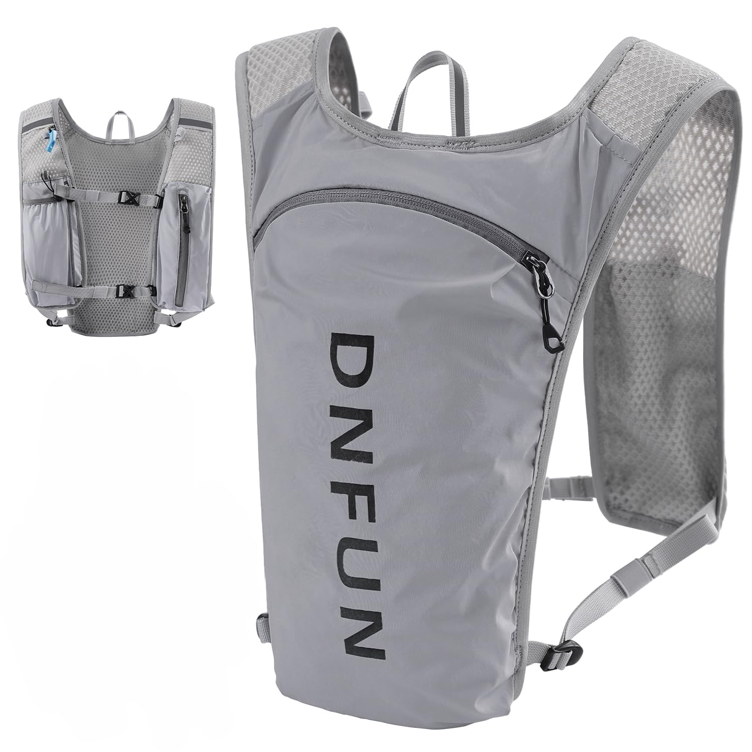 Hardloopvest voor dames en heren, 5 l looprugzak met 1,5 l