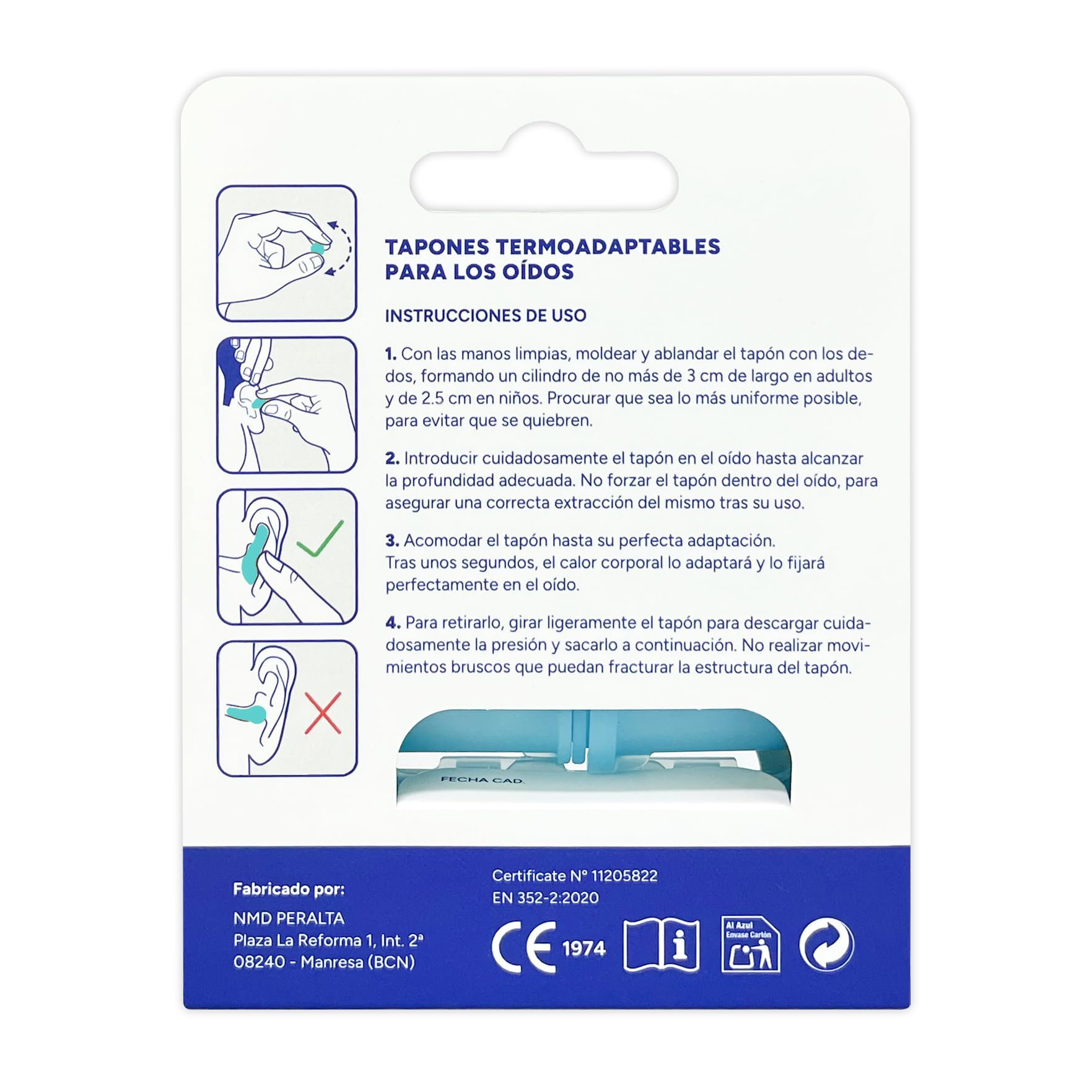 Tapones Oidos Natación | Tapones Natacion hombre mujer | Sellado Hermético | Reutilizables Hipoalergénicos | 6 tapones oídos piscina | Para Piscina, Surf, Buceo,Nadar,Agua | — view 7