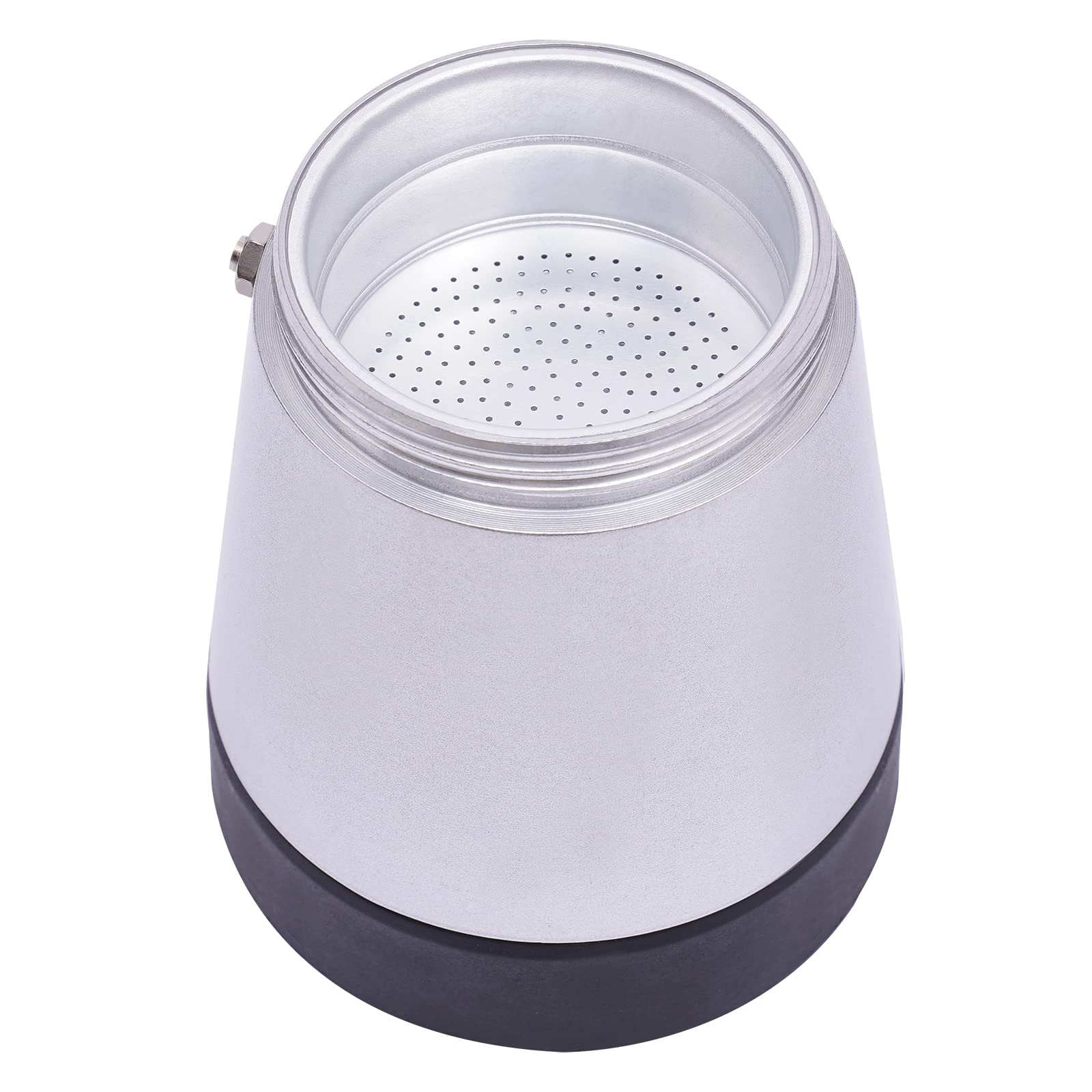 Caffettiera per caffè espresso 480 W, in alluminio, 300 ml, 2,5 bar, per 6 tazze, caffettiera da campeggio (argento)