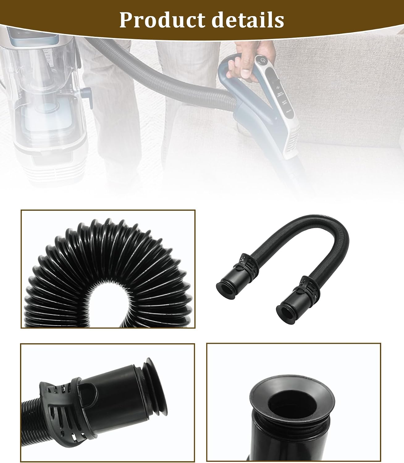 Stretch Suction Hose Replacement-Extra Long Stretch Vacuum Handle Hose | Fits For Shark DuoClean Lift Away NV602UK NV602UKT NV702UK NV702UKT NZ690UK NZ690UKT 8.2ft