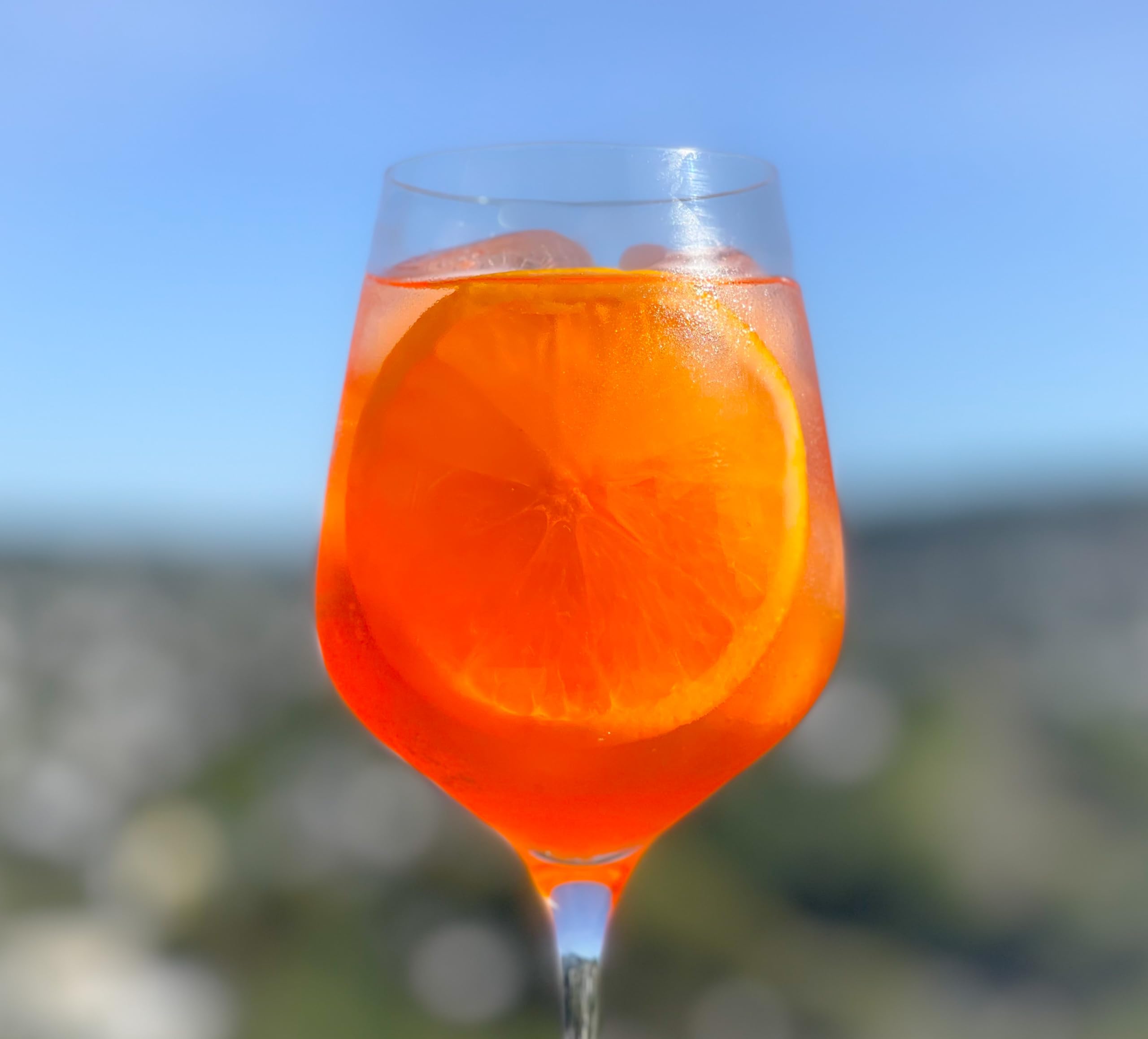Topkapi Aperol Spritz - Set di 6 bicchieri da aperol in vetro professionale per Aperol Spritz, Lillet, Hugo, Amalfi, cocktail