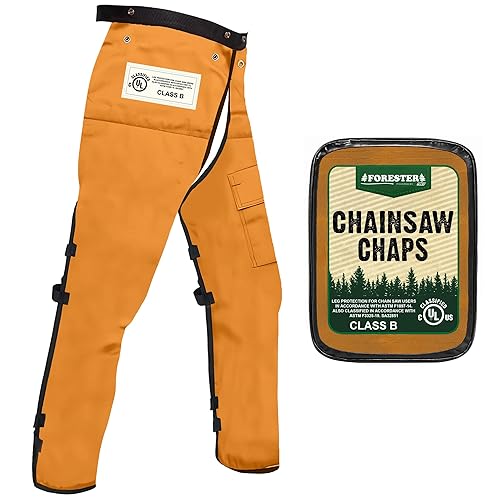 FORESTER Chainsaw Chaps for Men & Women | Apron-Style Chaps