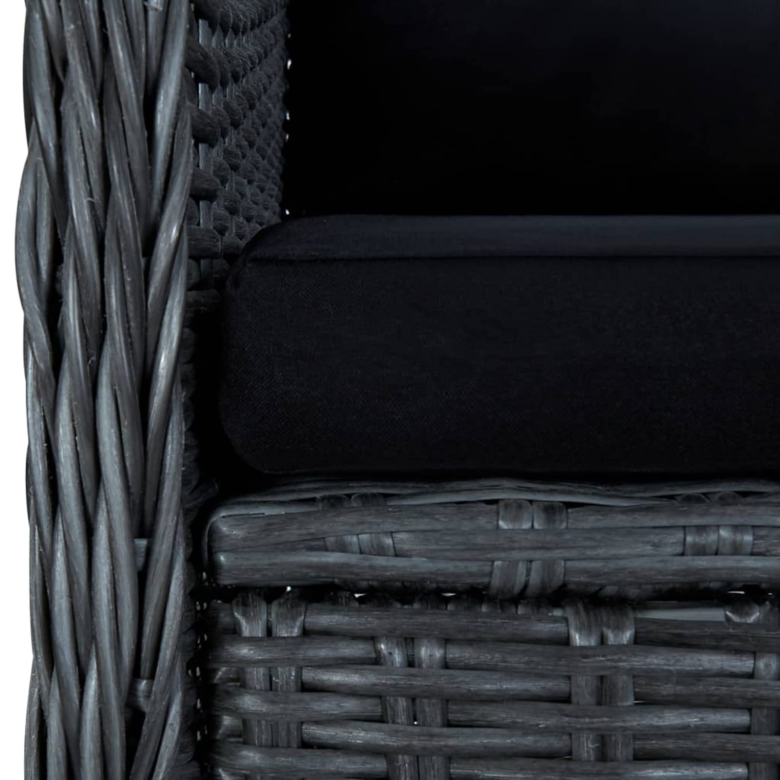 Juego de Comedor para jardín de 5 Piezas Gris Oscuro Mesa Jardin Exterior Conjunto Mesa Y Sillas Jardin - 3068789
