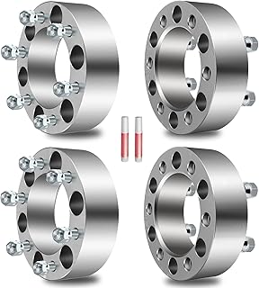ECCPP 4x 6 lug Wheel Spacers 6x139.7mm 2 inch 6x5.5 to 6x5.5 108mm fits for Frontier Pathfinder Armada Titan Xterra Pickup for QX56 QX4 with 12x1.25 Studs