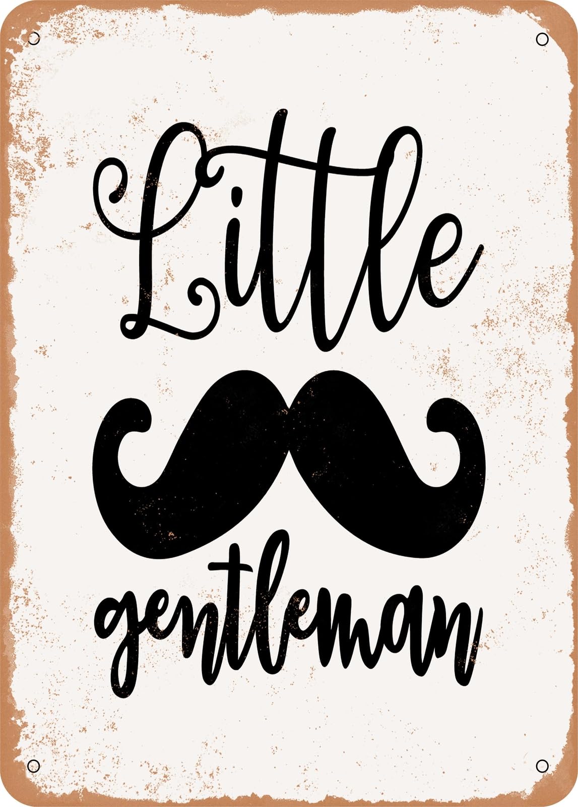 Metal Sign - Little Gentleman - Vintage Rusty Look home decor