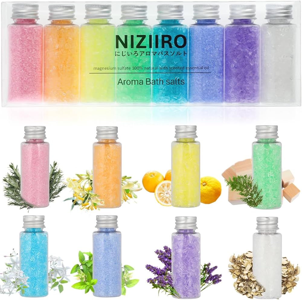 Amazon | NIZIIRO にじいろ アロマ バスソルト 入浴剤 8本セット
